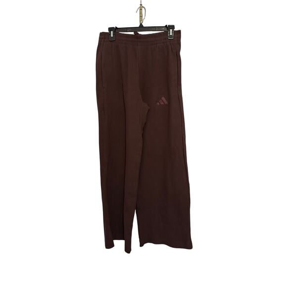 NWT Adidas ALL SZN WINTERIZED WIDE LEG PANTS Sz Small Shadown Brown Multi Sport - Picture 4 of 9